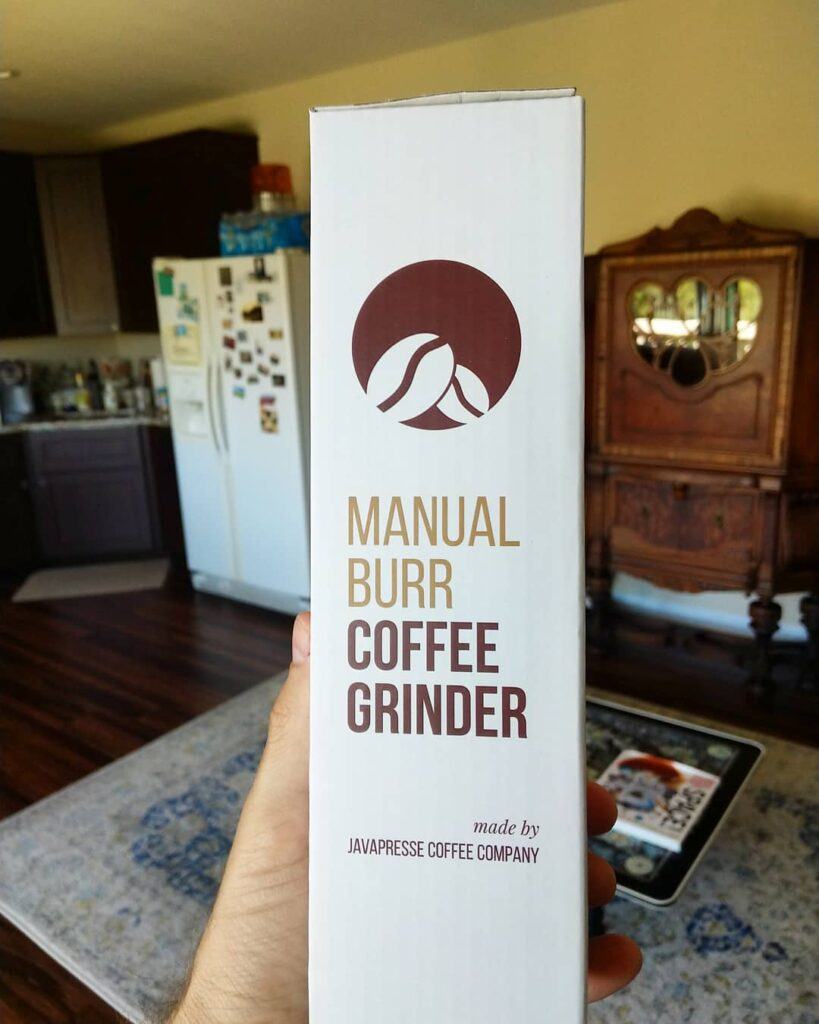 Javapresse manual burr coffee grinder