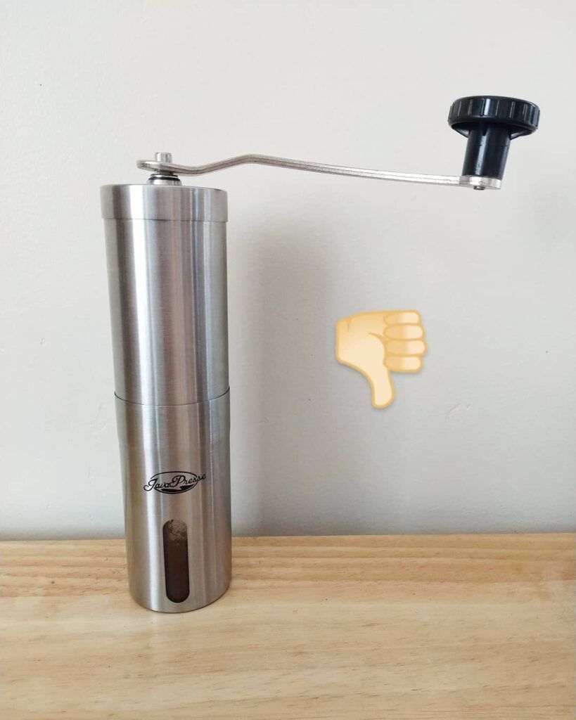 Javapresse manual coffee grinder